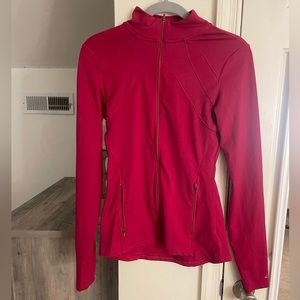 Women’s red athletic jacket
